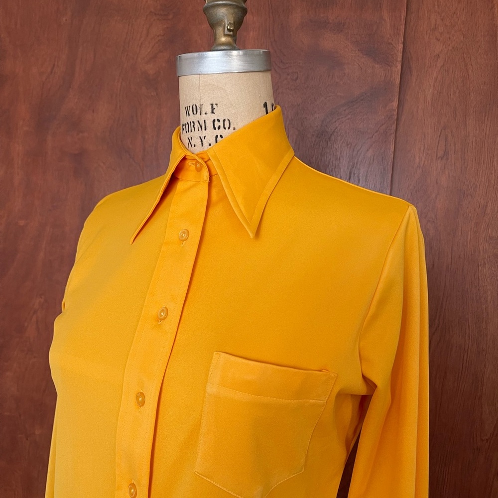 1970s Sears Perma Prest Button-Down Shirt Small, True Vintage